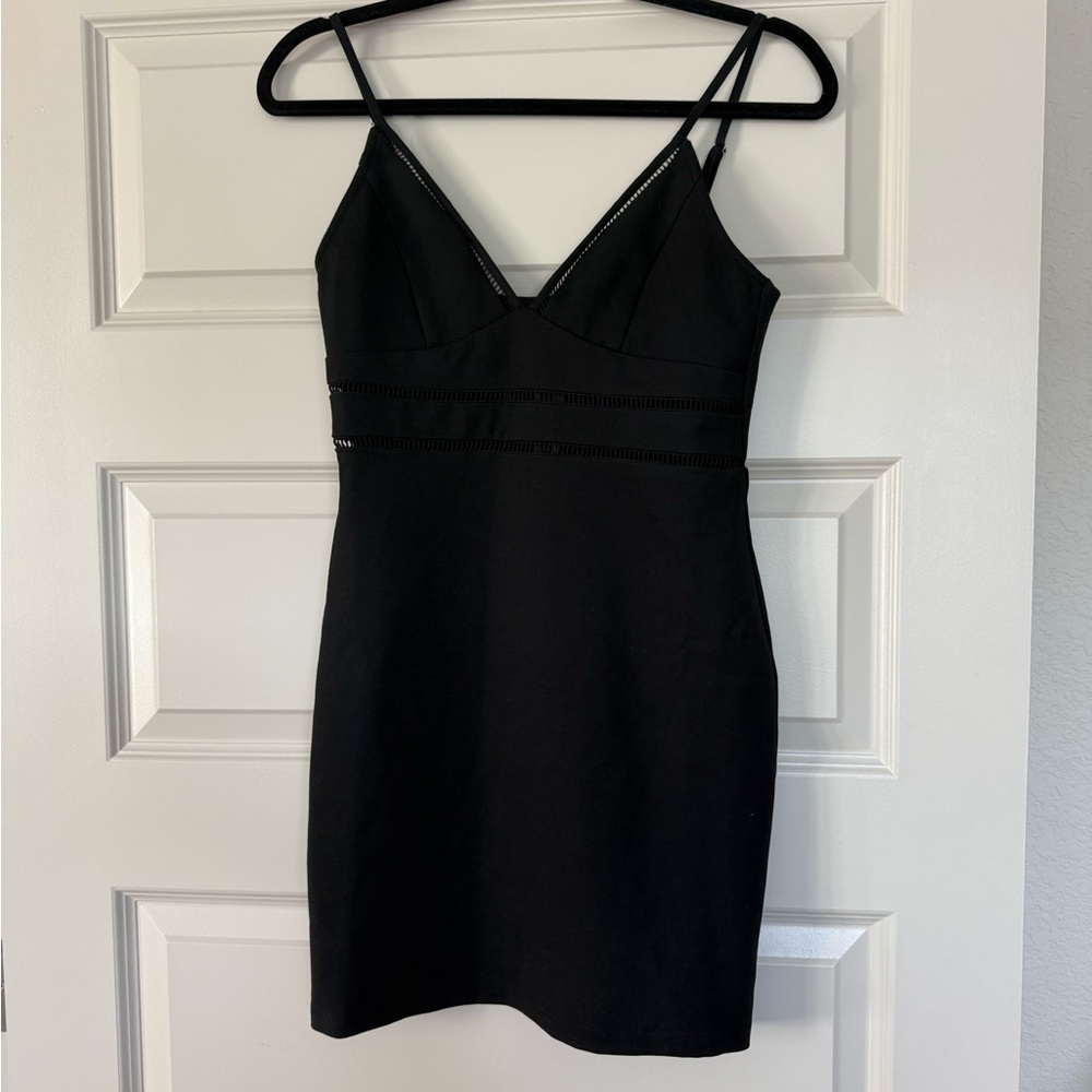Lulu's Black Mini Dress - Picture 2 of 3